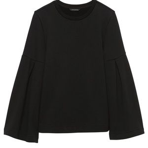 Banana Republic Black Bell Sleeve Sweatshirt